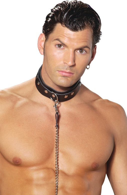 leather collar, men