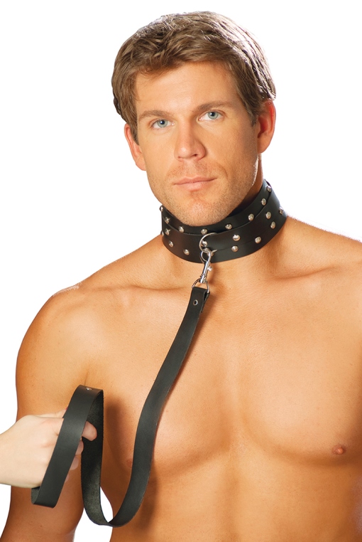 leather collar, men